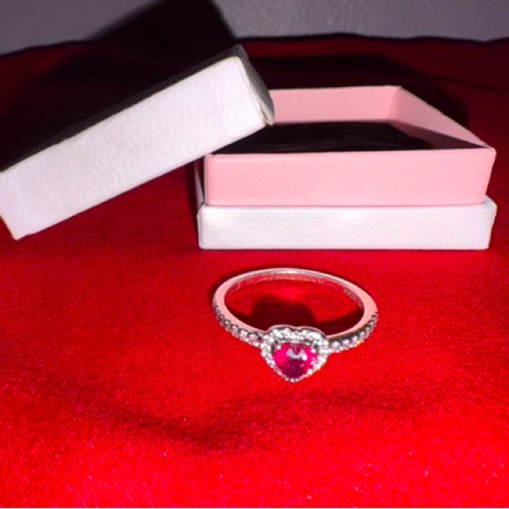 Elevated Red Heart Ring NEW